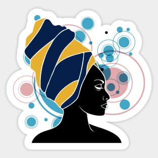 lack Beauty - Long Turban Sticker